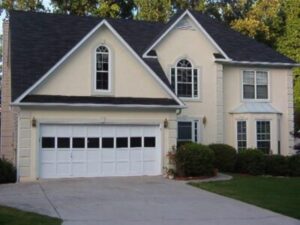 Cream-colored home exterior